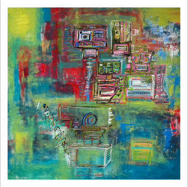 Electric Playground   - Hand Embellished